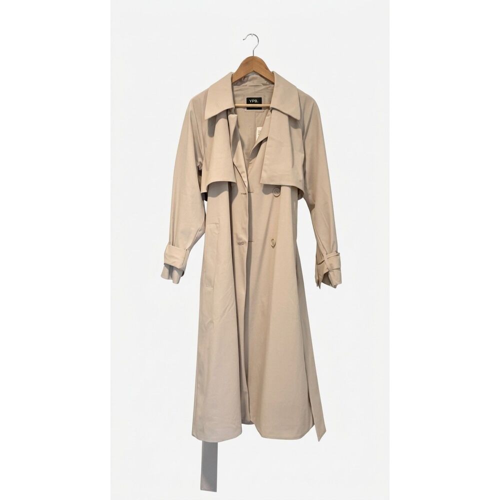 Abercrombie & Fitch YPB Classic Trench Coat Size Large NWT